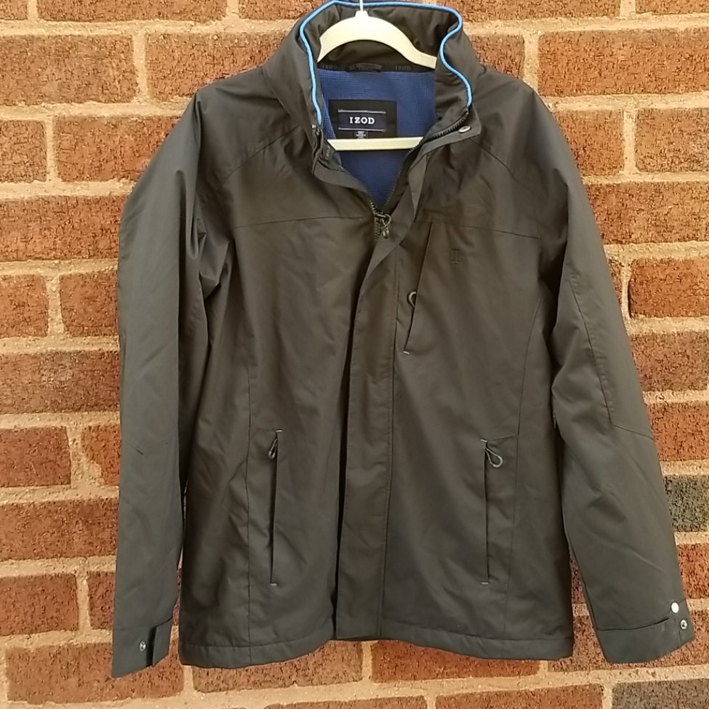 Men's IZOD Heavy Jacket Sz S Hooded EUC